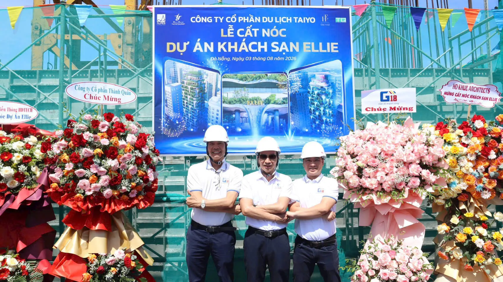G18 chúc mừng Ellie Hotel cất nóc